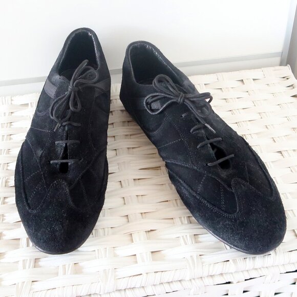 Sabatini Collection Men’s Black Suede Leather Lace-Up Casual Shoes Sneakers 11.5 - Picture 3 of 16